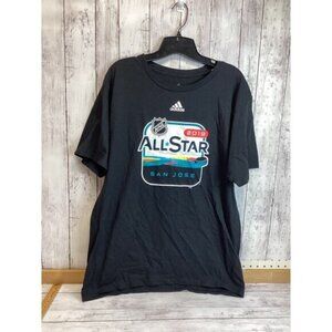 Preppy Streetwear Coquette Utility Adidas NHL All Star 2019 T-Shirt Large